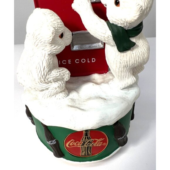 Coca-Cola Polar Bear Cubs Music Box "Dad Showed Me How" 1997 Collectible - Picture 3 of 8